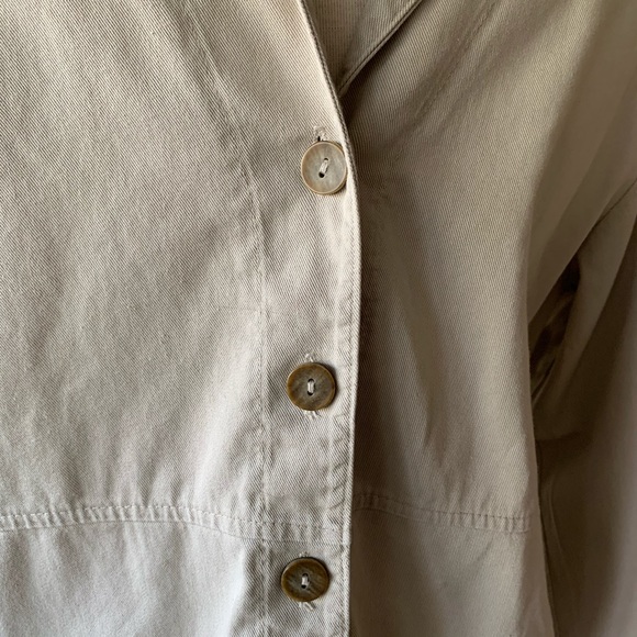 BTB Better Than Basic ACC Jacket Petite Med Khaki - Picture 9 of 15